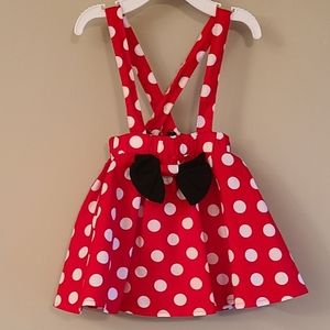 Red polka dot skirt/jumper